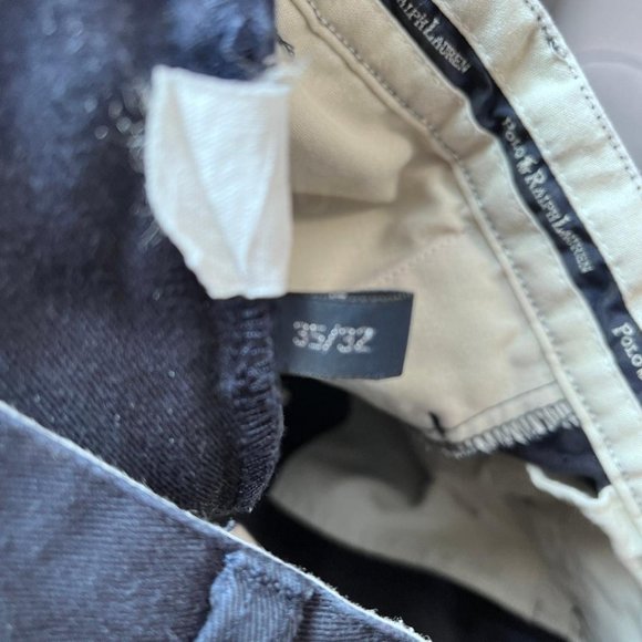 Men's Polo Ralph Lauren Navy Chinos Size 35/32 - Picture 6 of 6